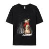 Meowy Xmas Cats Christmas Snow Kitten Funny For Unisexs Tshirts Student Tees 100 Cotton Short Sleeve Comics T Shirt O Neck