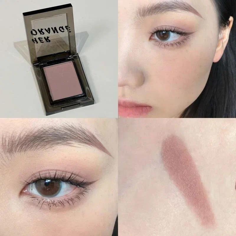 

Зеленые тени для век Хамелеон Металлические Дымчатые Монохромные тени для век Палитра матовых жемчужных блесток Земляно-серый Многоцветный макияж глаз