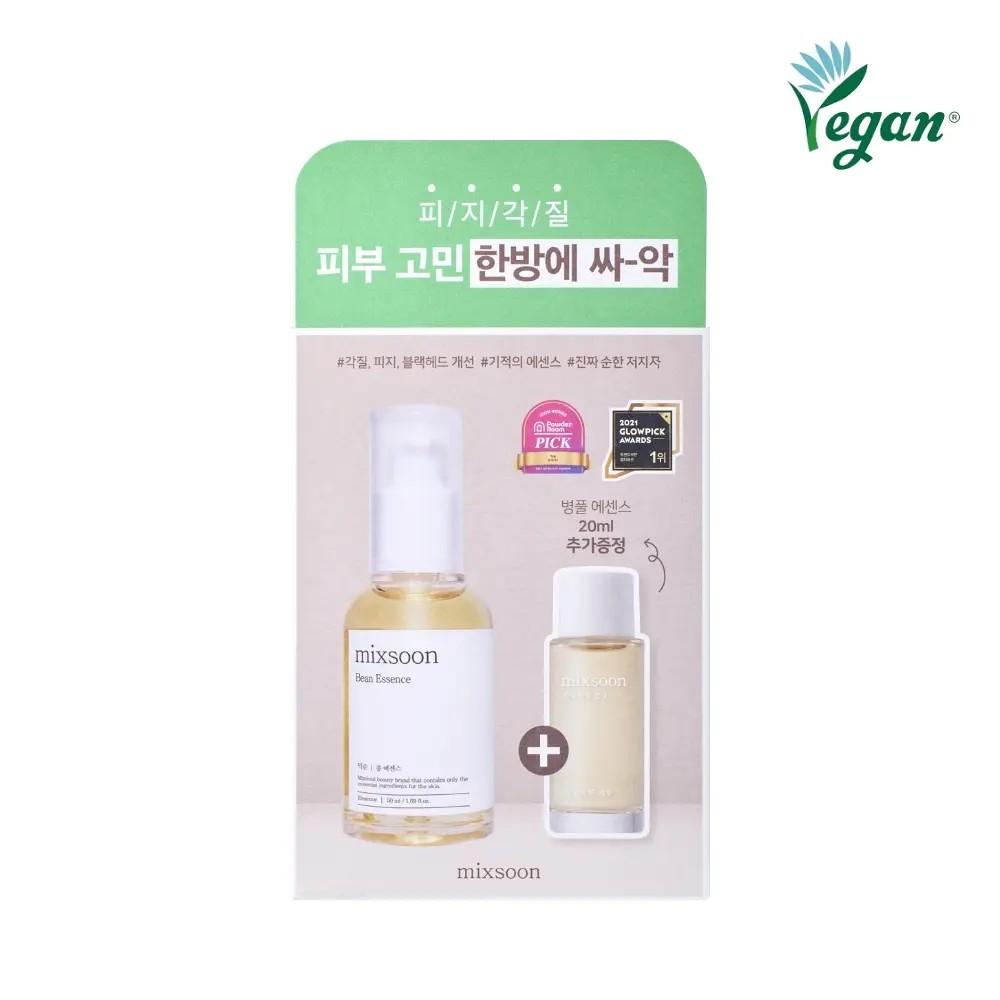 mixsoon Bean Essence Skin Texture & Hydration Care 50ml + Centella Essence 20ml Set