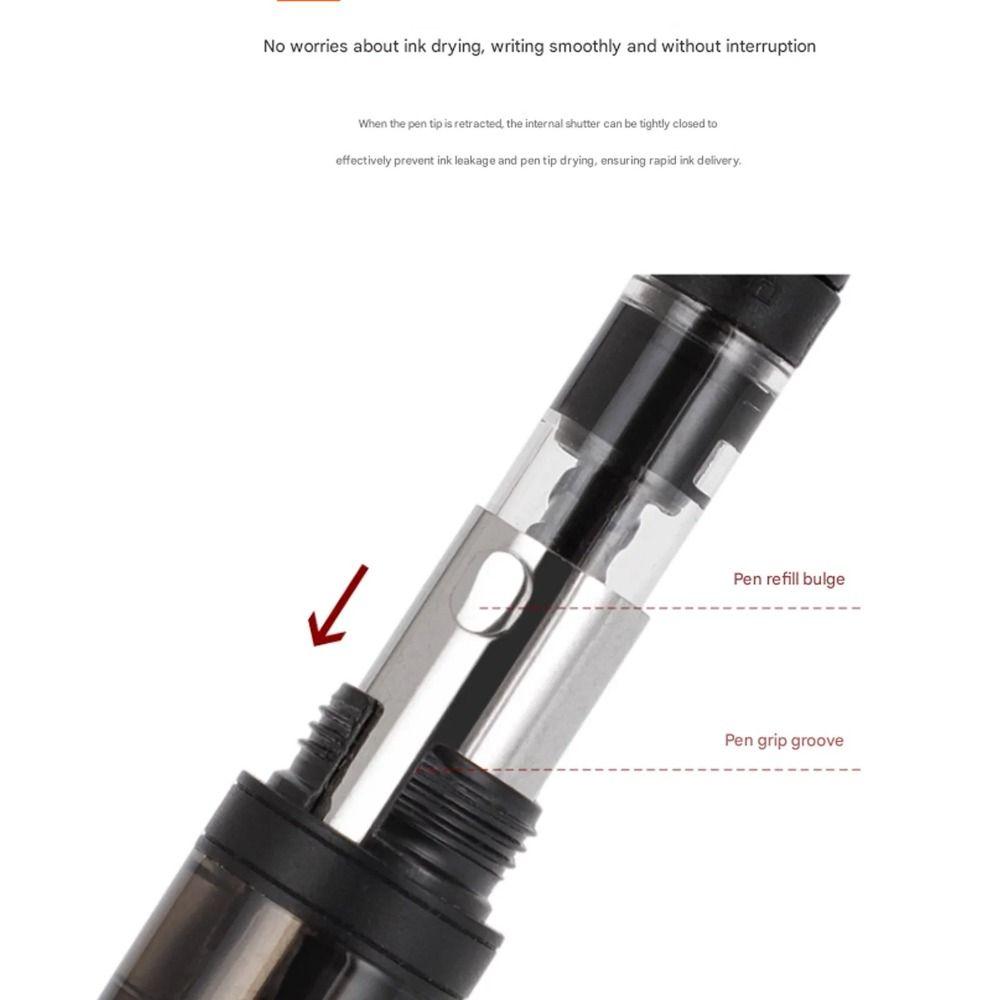 Smooth Writing Click Fountain Pen EF/F Nib Plastic Pen Stylish Ink Converter Pen Writing Supplies