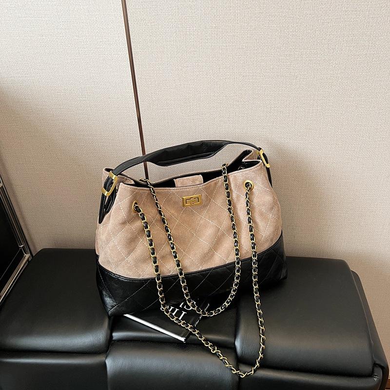 

Популярная женская сумка-мессенджер через плечо, цепочка, высококлассная простая сумка-тоут, сумочка серый