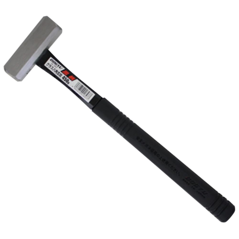 

DOGYU Black Handle Glass Octagonal Head Total Length 360mm Hammer, 450g,