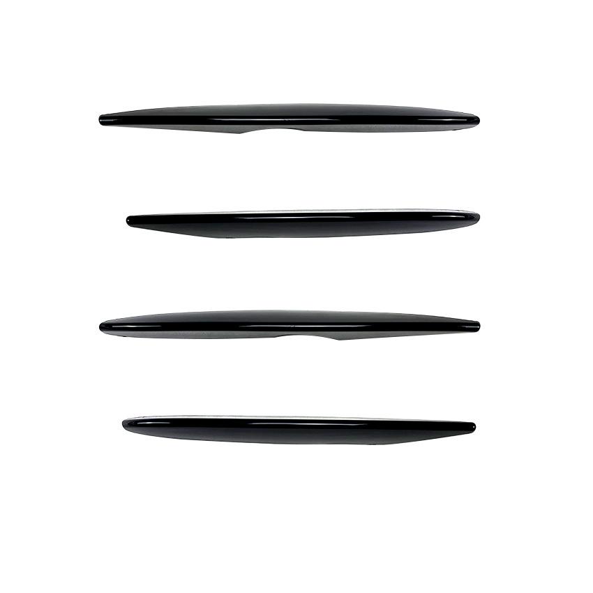 Gloss Black/Carbon Pattern Air Knife Front Fog Lamp Cover Grille Slats for Mercedes Benz GLC X253 2016 2017