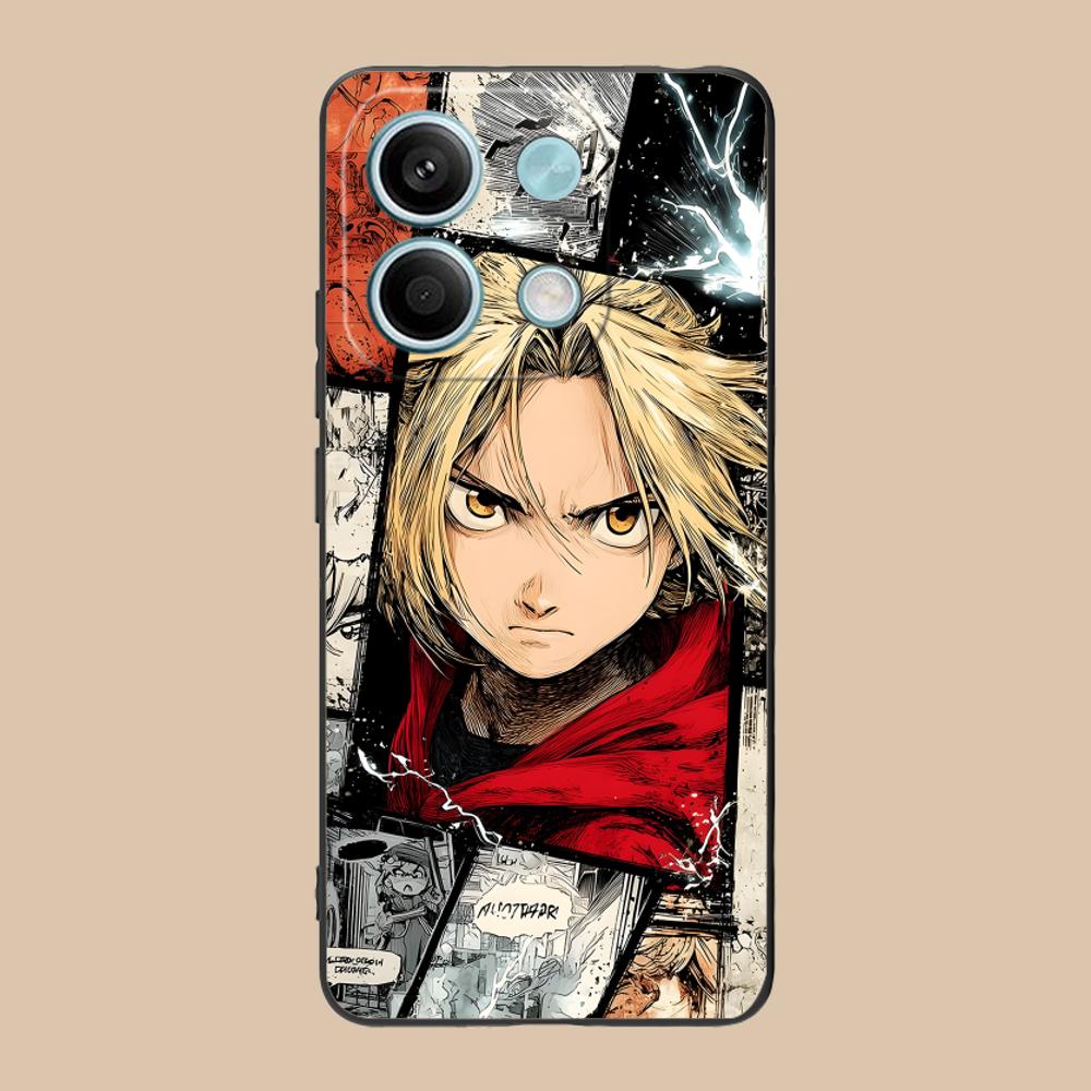 Fullmetal Edward Elric Phone Case for Xiaomi 15 14 13 12 Mi 11 T Ultra Lite Pro S X 5G Soft TPU Shockproof Cover