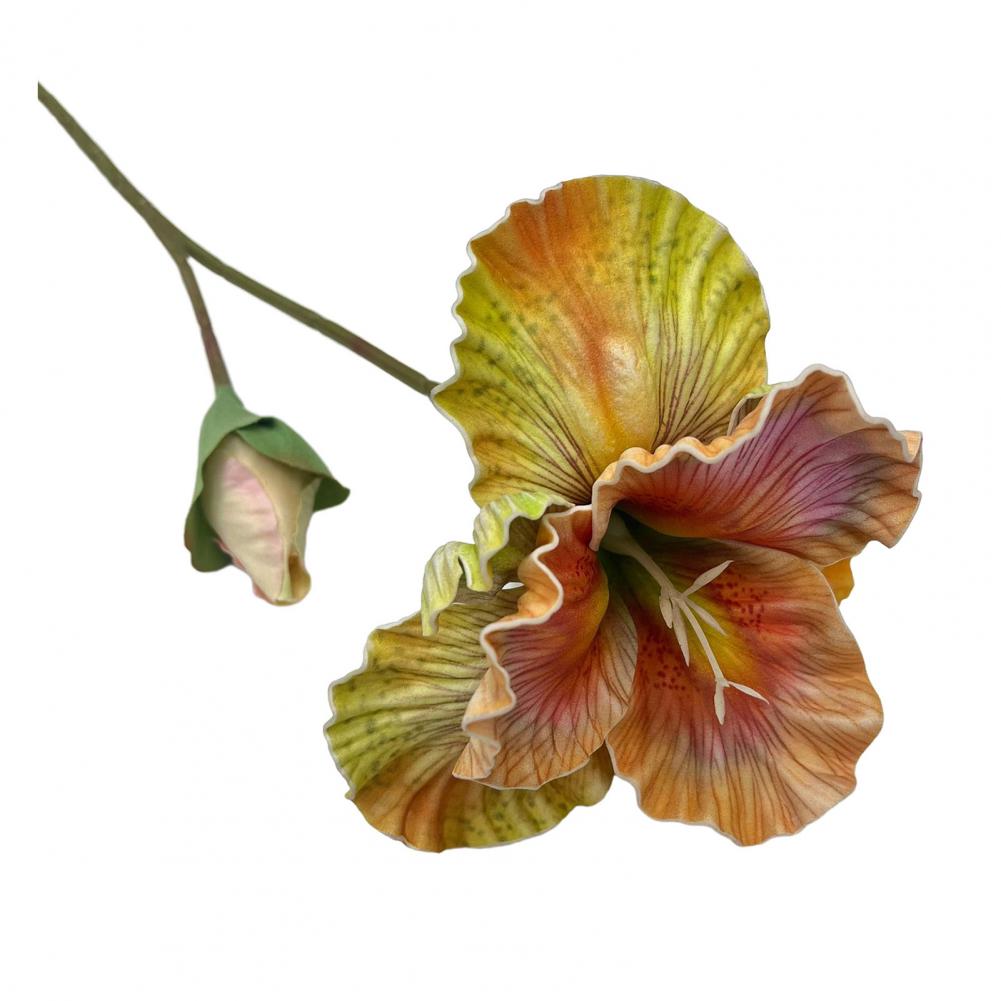 

18 Artificial Iris Flower Real Touch Fake Bouquet with Flower Bud for Home Table Centerpiece Wedding Floral Arrangement Flowers шампанського