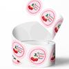 500 Stück Kirsch-Dankeschön-Aufkleber, Frucht-Klebeetiketten zum DIY-Umschlagversiegeln, Geschenkverpackung, Backen, Kuchen, Dessert, Basteln