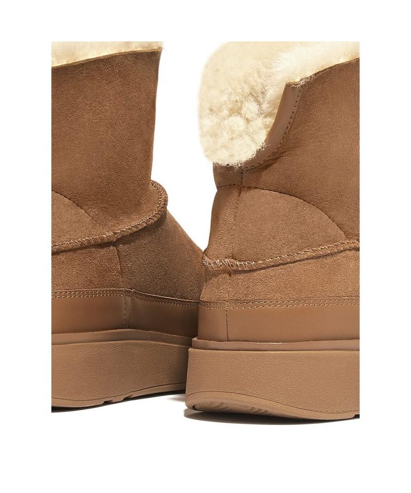 Fitflop [Gen-Ff] Women'S Mini Double-Faced Shearling Boots - Desert Tan (Ft59K2B28B)