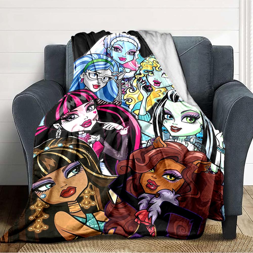 1pc Monster High Draculaura4 Blanket, Gift, for Men and Women, Soft Blanket, Good for Sofa Bed Couch Travel, Lightweight Flannel Blanket