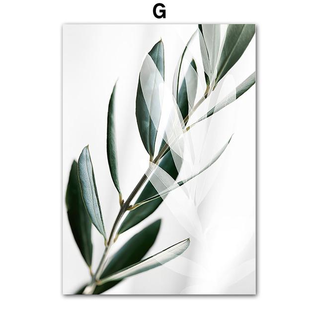 Kale Araba Yeşil Bitkiler Tırnaklar Duvar Sanatı Boyama Tuval İskandinav Posterler Ve Baskılar Manzara Duvar Resimleri Oturma Odası Dekor Için