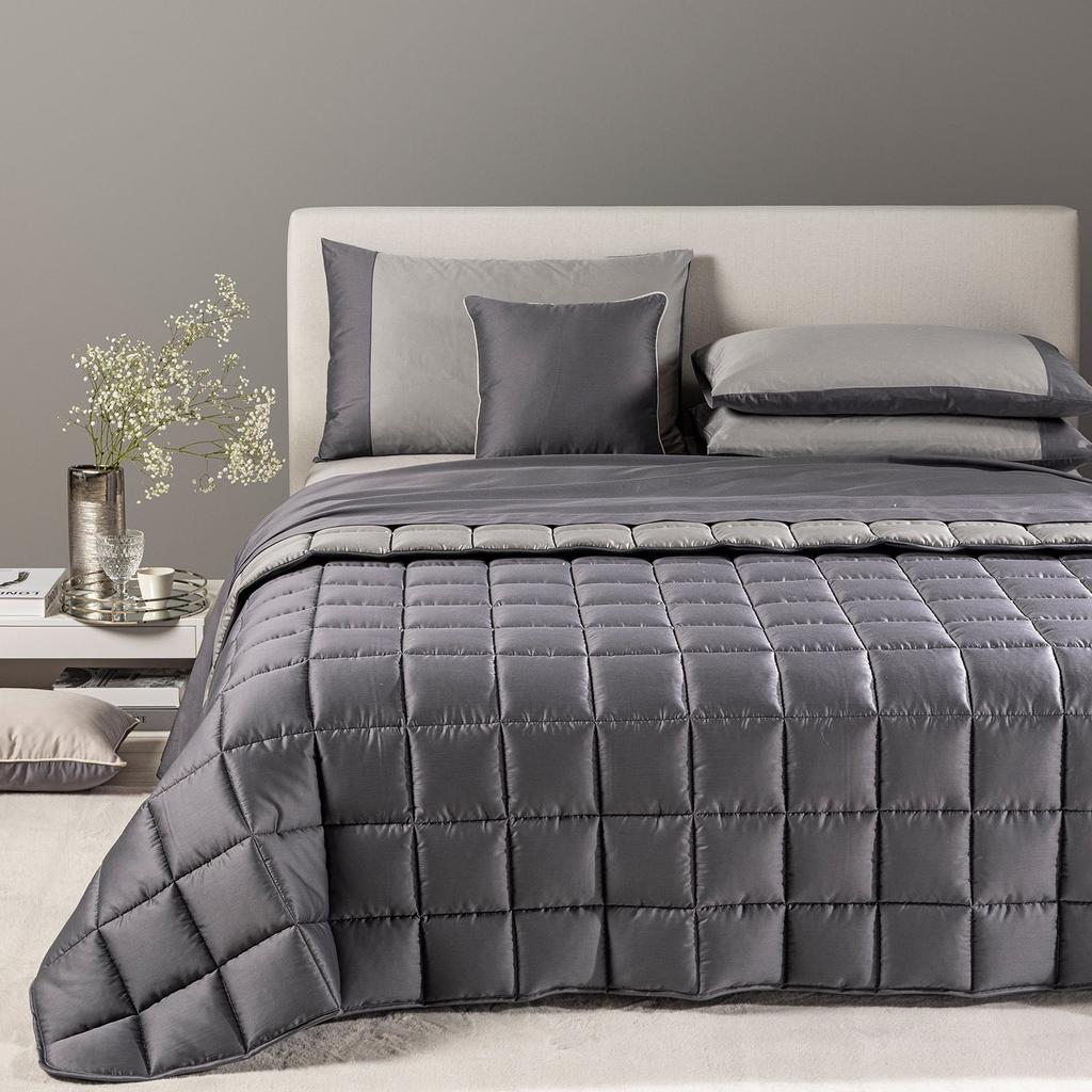 Very Light Duvet Suite Double In Cotton Satin 200 G/sqm