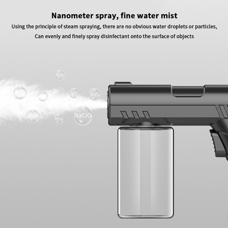 280Ml  Style Wireless Electric Sanitizer Barber Sprayer Bottle Usb Nano Blue Light Steam Spray Disinfection Gun Garden House