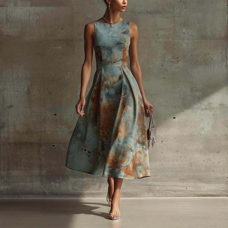 

New Elegant Casual Printed Tank Dress Place an Order and Contact Customer Service 3XL