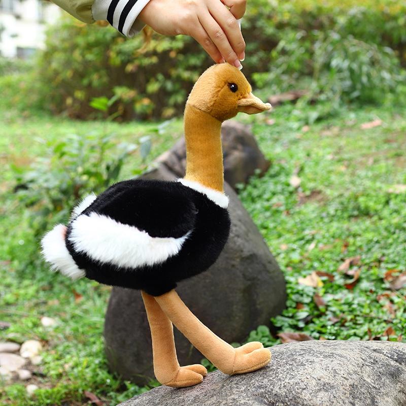 40/50CM Simulated Bird Plush Toys Lifelike Ostrich Stuffed Wild Animal Doll Cute Home Ornament Nice Birthday Gift