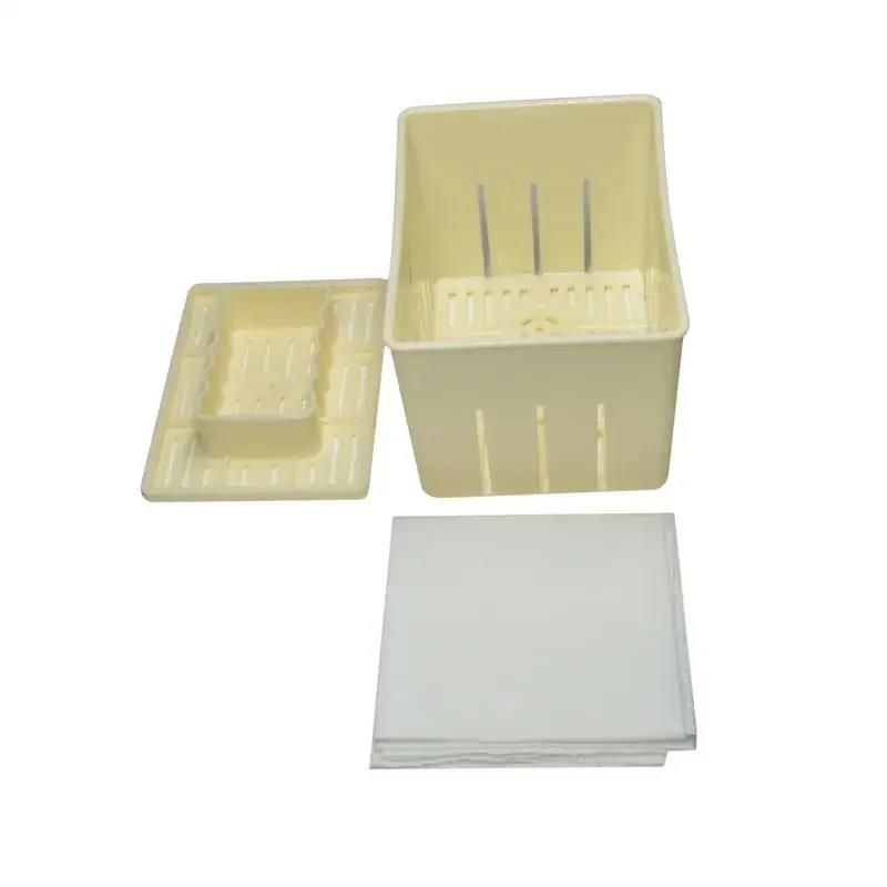 Practical Tofu Press Mould Homemade Mold Soybean Curd Making With Cheese Cloth Kitchen Cooking Tool Set