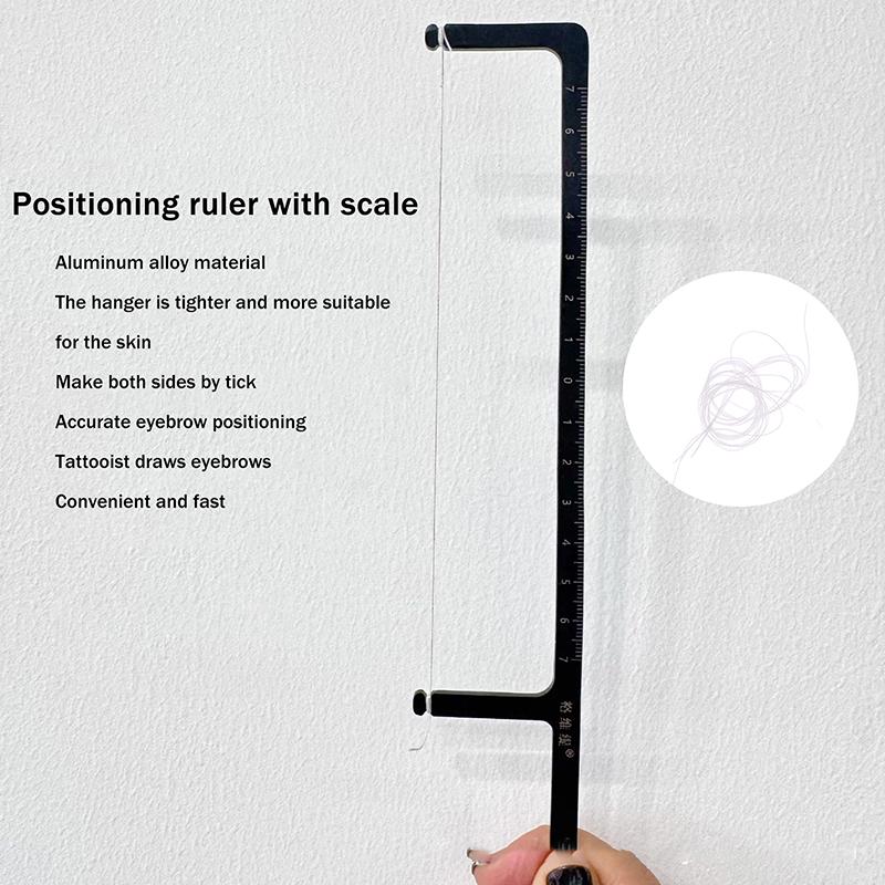 Eyebrow Mapping Ruler Positioning Ruler Eyebrow Tattoo Line Drawing Auxiliary Tool Permanent Line Ruler Makeup Accessories