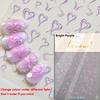 Cat's Eye 5D Gradient European Love Gem Wing Crystal Geometric Colorful Self Adhesive Nail Art Stickers Manicure Decals