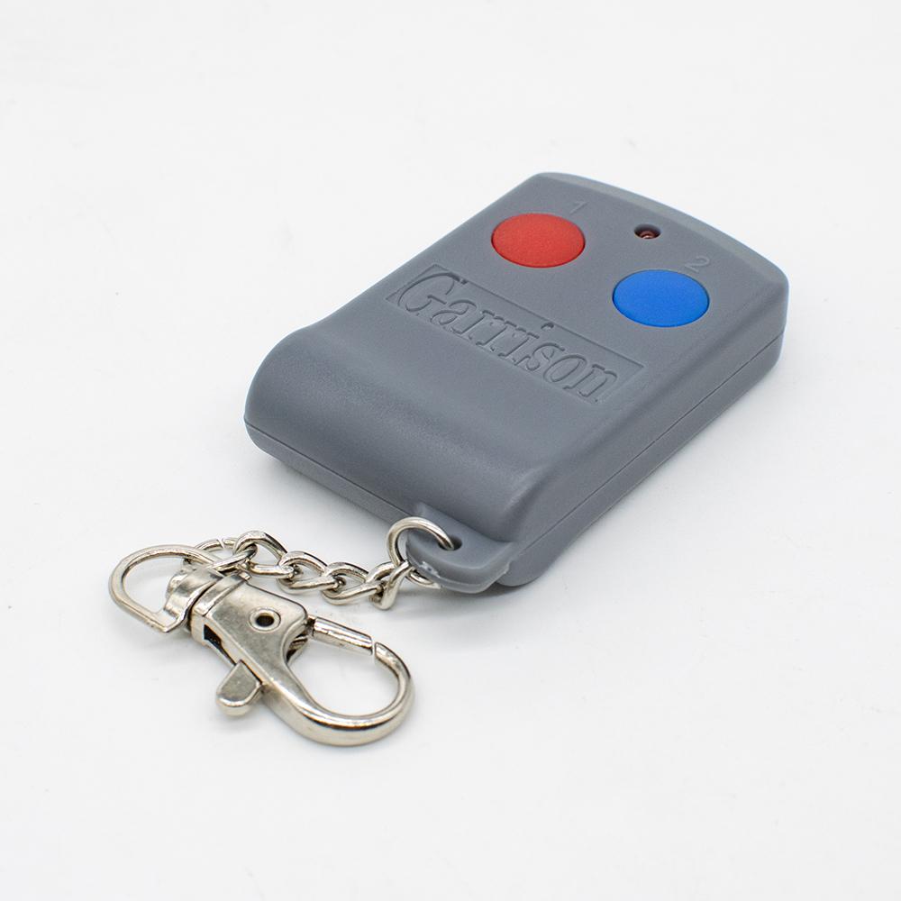 Garrison Remote Control 12VDC Garage Door Opener Handheld Transmitter 381 MHz For Automated Door 2 Button
