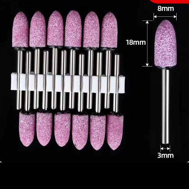 12pcs Grinding Stone Set Shank, Sanding Drill Bit for Rotary Tool Flap Wheel for Grinding, Polishing, Deburring Ferrous Metal