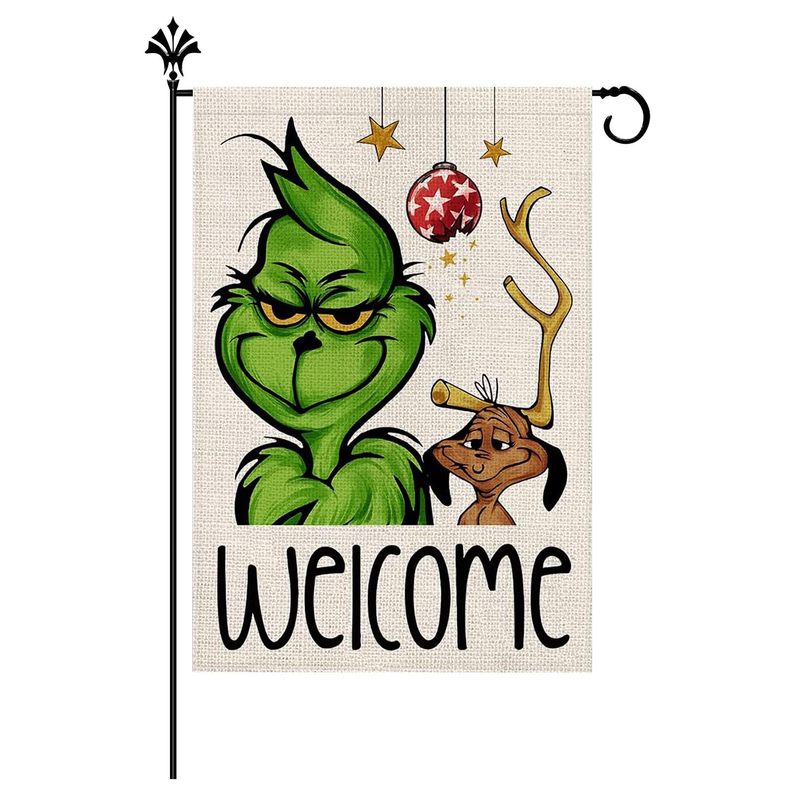 

Садовый флаг Рождественский садовый декор на открытом воздухе One Size