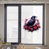 Halloween Crow Stickers for Wall Glass Door Refrigerator Window Spooky Home Decor Scary Party Decoration Peel and Stick Vinyl