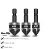 3pcs/1Set 12/16/19mm Countersink Drill 90 Degree Drill Bit Cutter  Woodworking Hole Opener