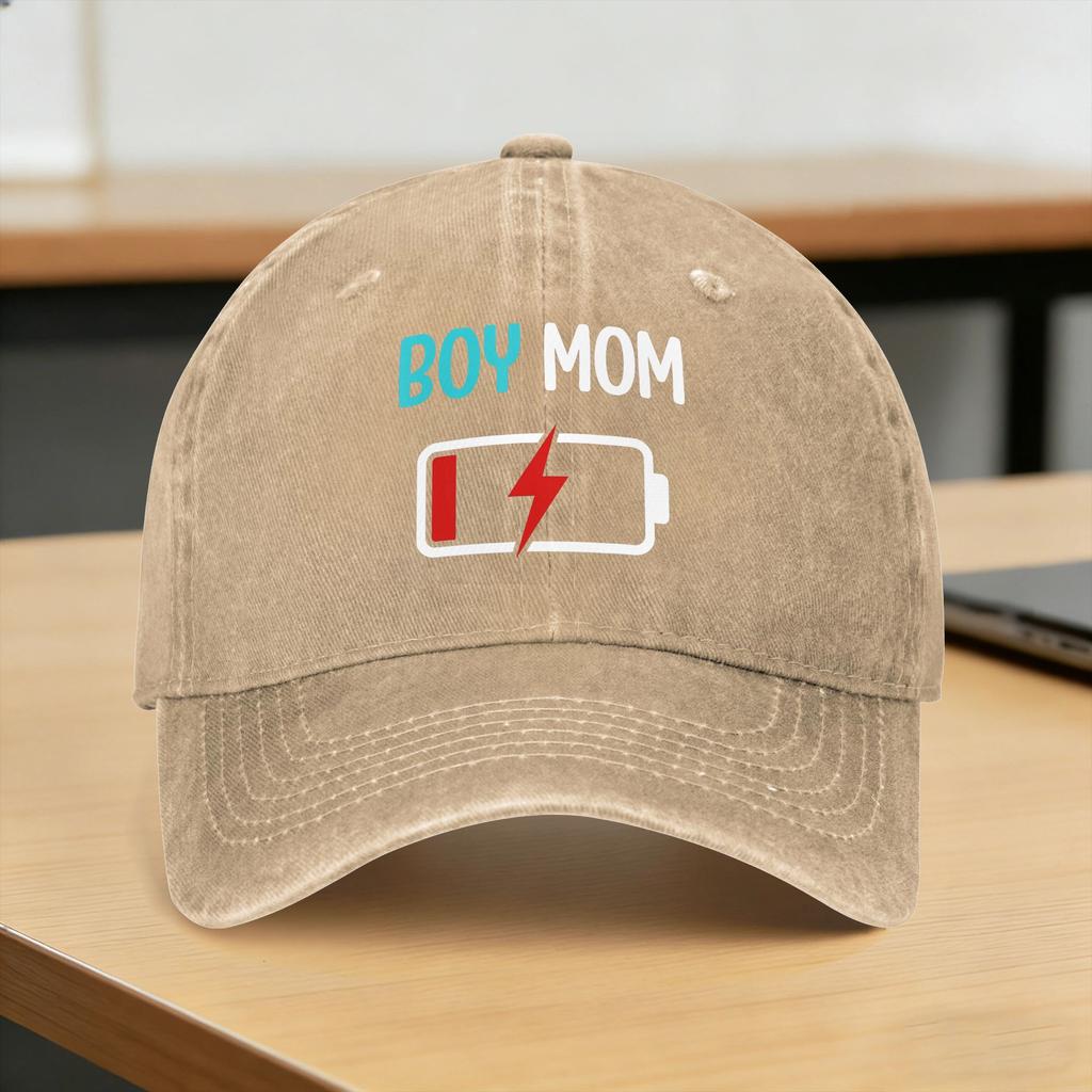 Washed Baseball Cap Funny Mothers Day Boy Mom Summer Hip Hop Hats For Couple Women Y2K Cool Outdoor Gym Sun Baseball Caps