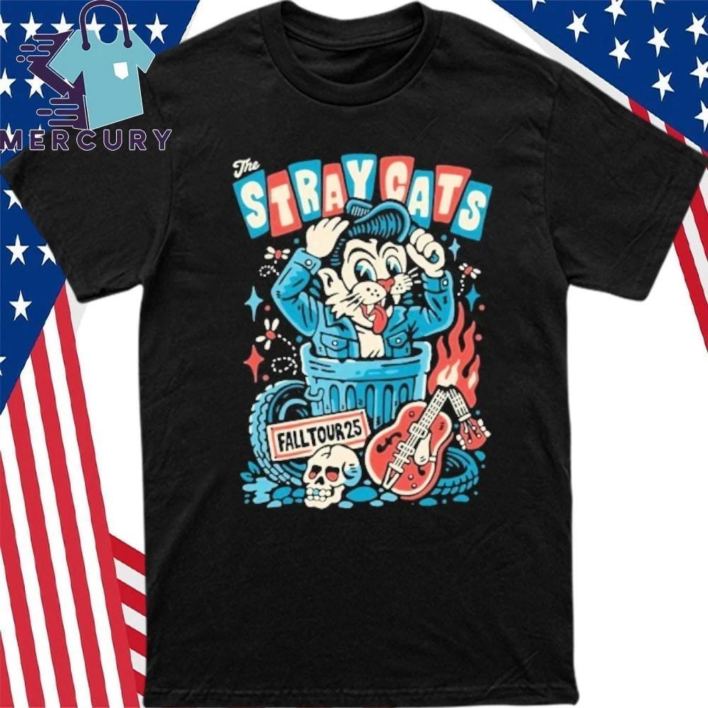 The Stray Cats Fall 2025 Tour TShirt Size S5XL Unisex T-Shirt L