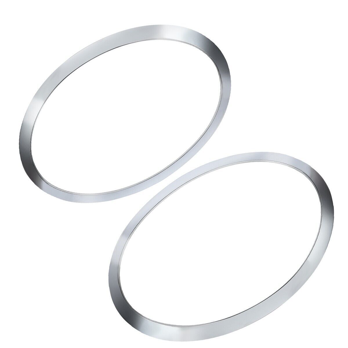 

Silver Plated Headlight Ring Bezel Trim Surround Cover 51137300631 For Mini For Cooper F55 F56 F57 2014- Silver Plated A Pair