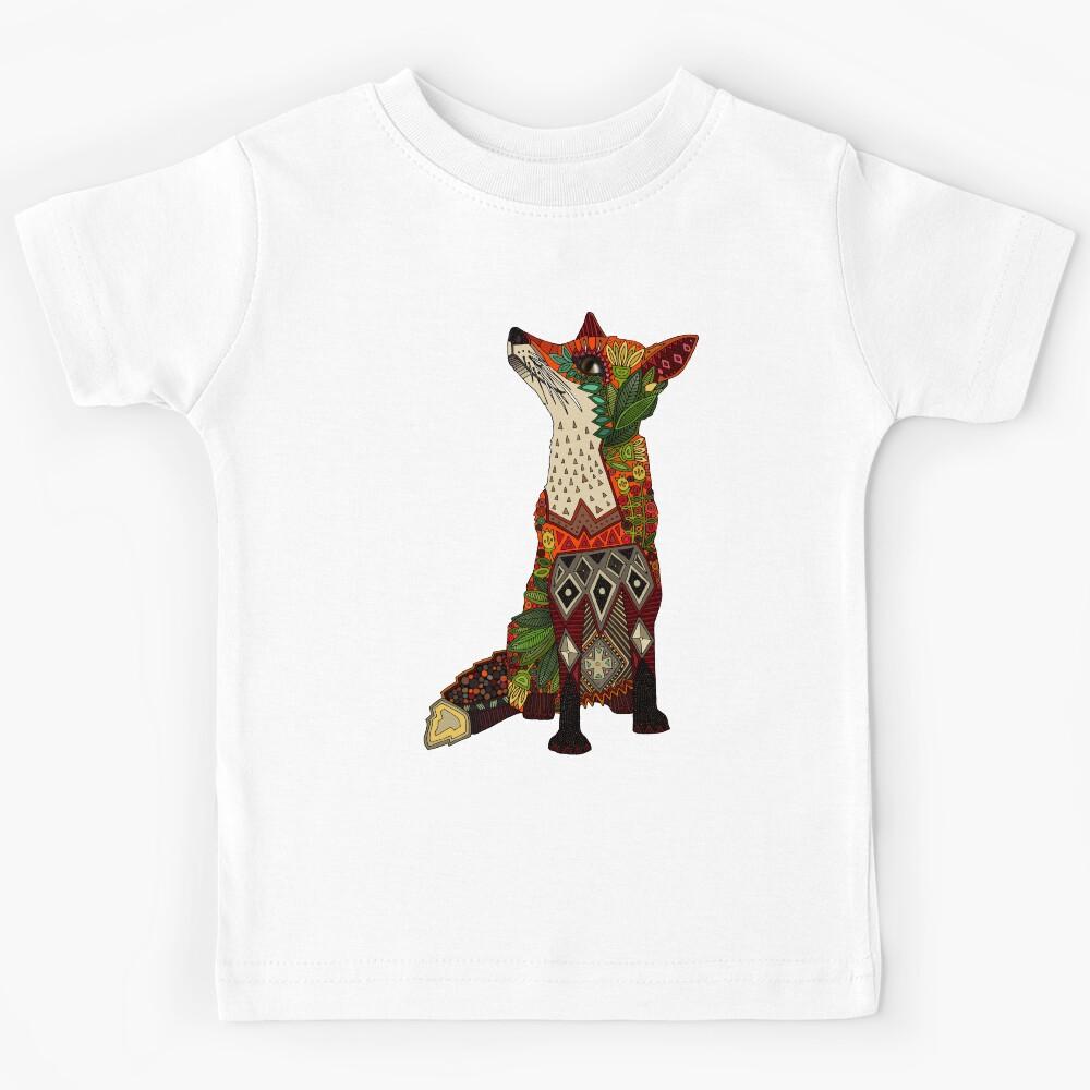 floral fox Kids T-Shirt 130