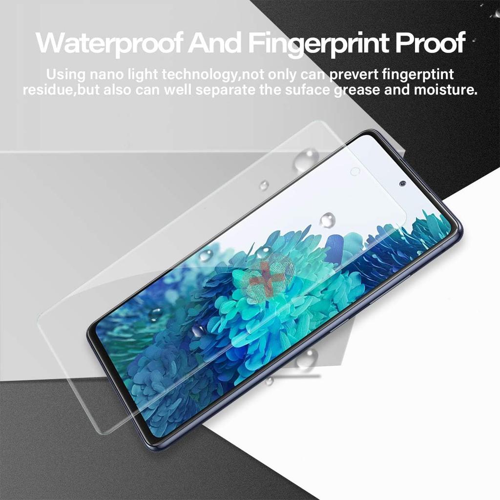 BIGFACE Galaxy S20 FE Tempered Glass Screen Protector + Camera Lens Protectors, 2 Pack, Anti-Bubble 3D Curved Accuracy Film