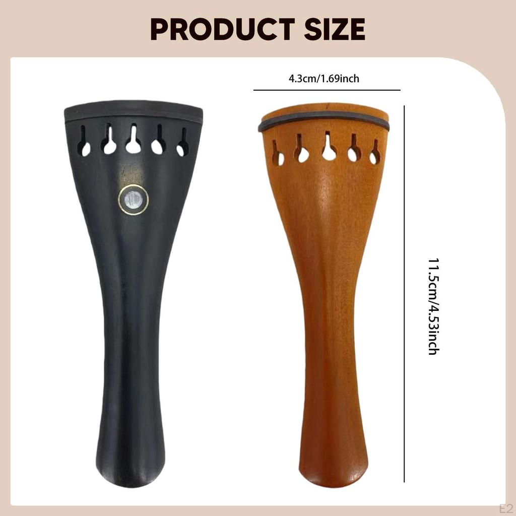 4/4 Violin Tailpiece 5 Strings Wood Sturdy,Lightweight Professional Easy to Install Musical