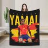 Lamine YYamal Flannel Blanket Number  Football Creative Throw Blankets for Home cm Quilt