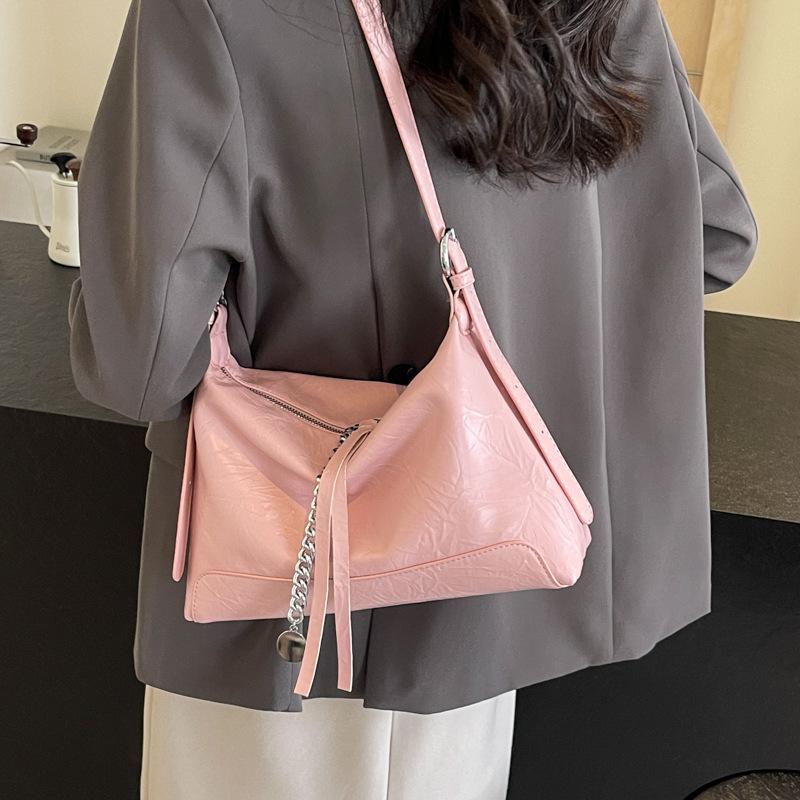 Large-capacity Bag Women's New Fashionable Texture Shoulder Crossbody Armpit Bag Simple Tote Bag