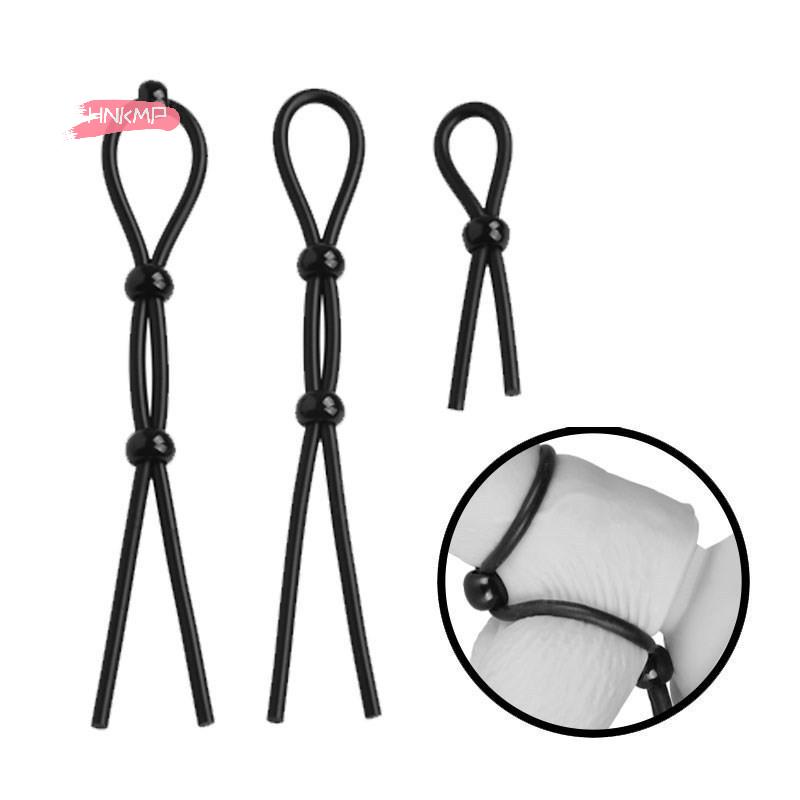 Adjustable Silicone Penis Rings Set for Men - Male Cockring Ejaculation Delay Sex Toy for Couples Adult Fun - 1/3/4/6/7/9Pcs