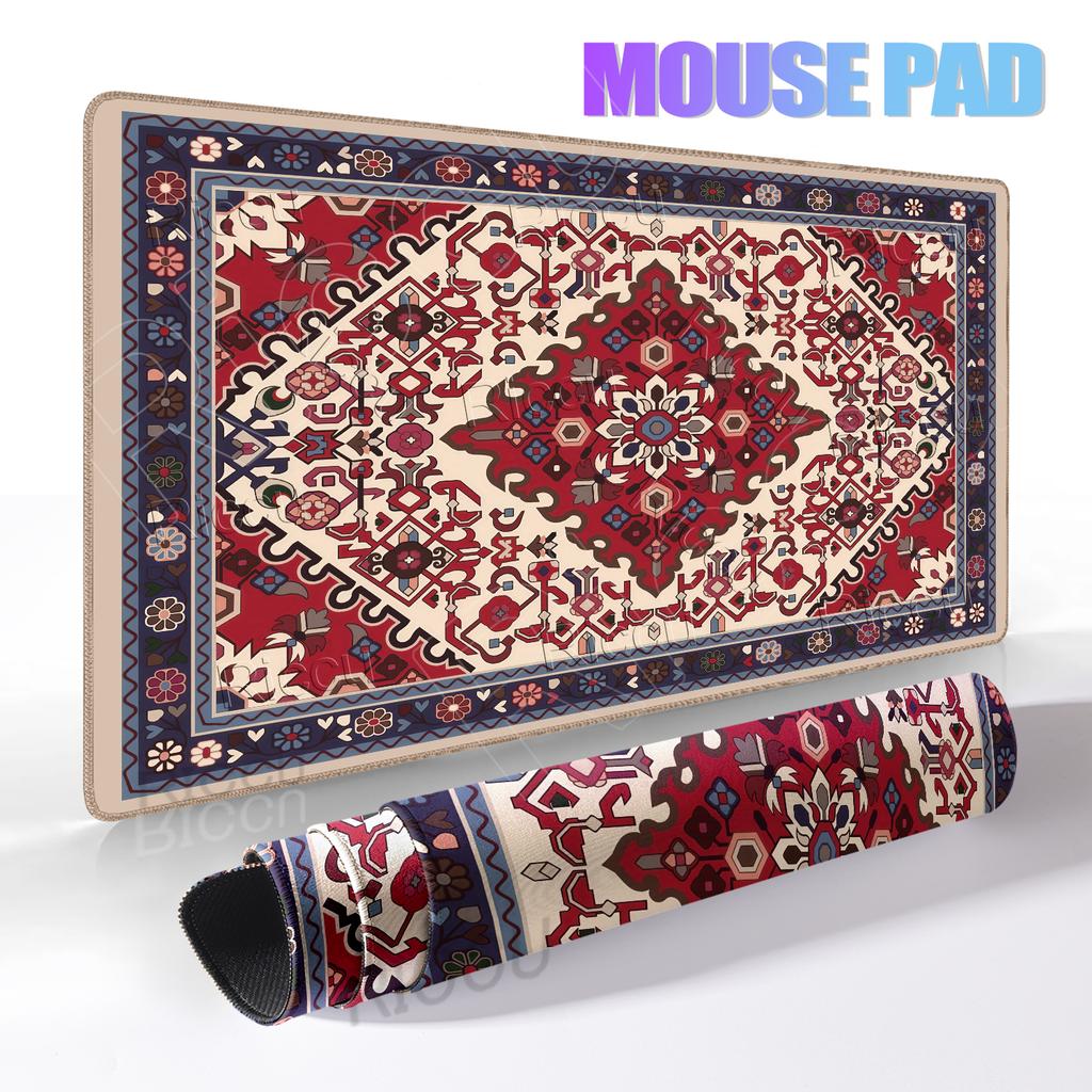 Retro Persian Carpet Pattern Mousepad Computer Gamer Rubber Keyboard Gaming Speed Mousemat Office Desk Accessries Free Shipping