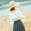Spring and Summer New Straw Hat Women's Summer Foldable Beach Hat Women's Vacation Visor Bow Straw Hat