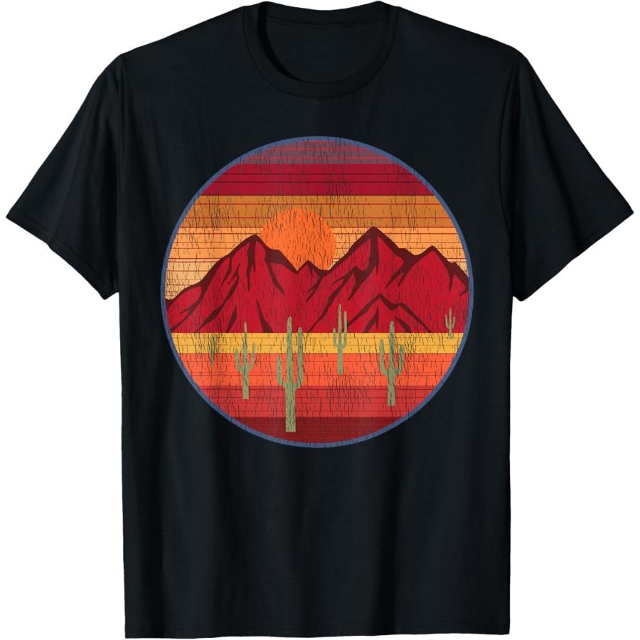 

Vintage Southwest Mountain Desert Scene T-Shirt S