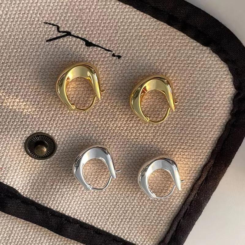 Irregular Geometric Earrings for Women Gold & Silver Color  Jewelry Gift