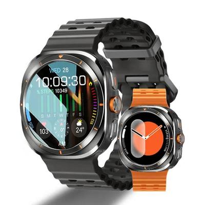 Ny Smartklocka 7 Ultra Män AMOLED Skärm Multifunktionell Sport Fitness Tracker Hälsa Kvinnor Smartklocka för Samsung iPhone