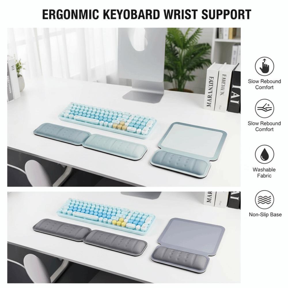 Soft Keyboard Wrist Support Non-Slip Base Wrist Rest Pad Breathable Wrist Support Pad Desktop