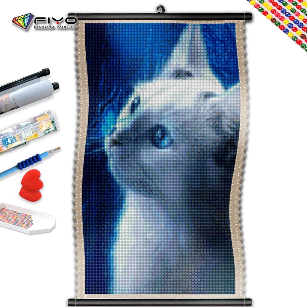 

5D DIY Рамка Алмазная картина Синий зрачок Белый кот Фотографии Стразы Вышивка Симпатичные животные Мозаика Рукоделие Украшение дома
