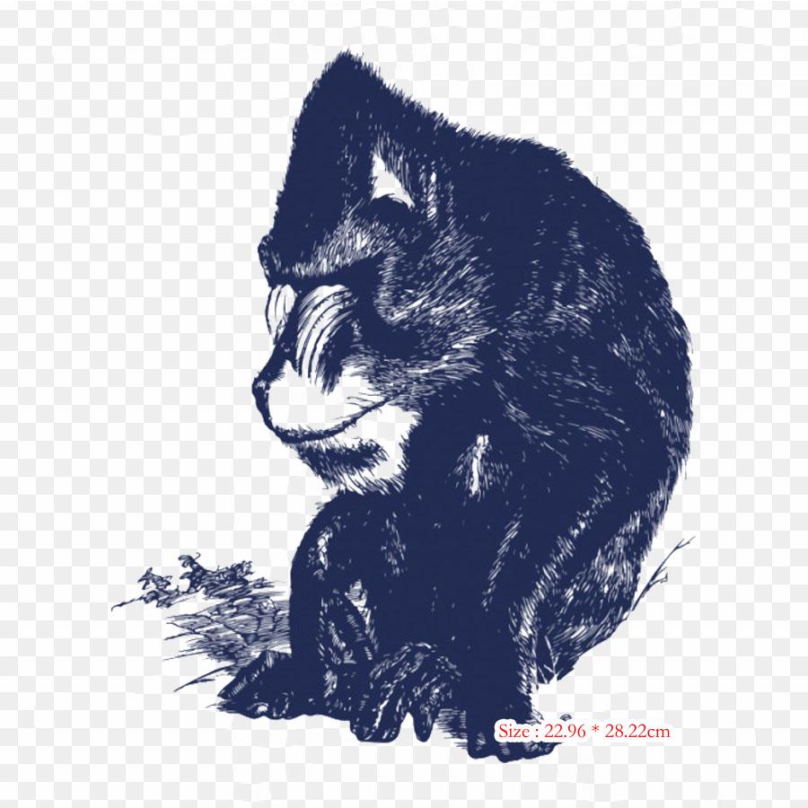 Black Cat Kitten Iron on Heat Transfer Printing Vinyl Patches Sticker for Clothes DIY Appliques Washable Patches