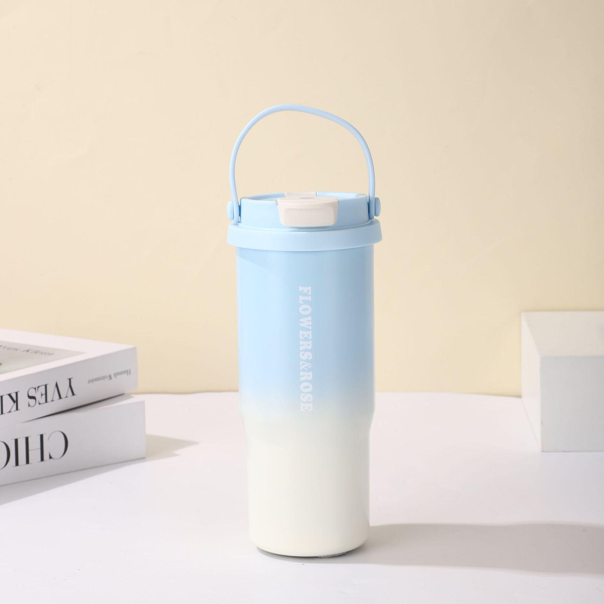 

Stainless Steel 316 Dual-Drink Insulated Gradient Coffee Cup - Portable Outdoor Use 750ml