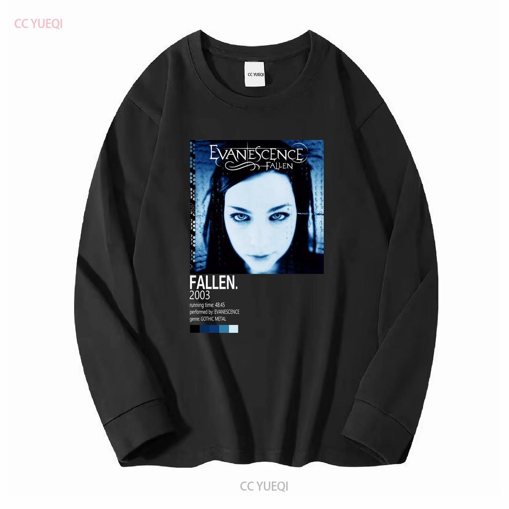 Evanescence Fallen Album T-shirt Taglia Completa S 5XL vintage Lavata streetwear Comoda Elasticizzata Traspirante abbigliamento firmato