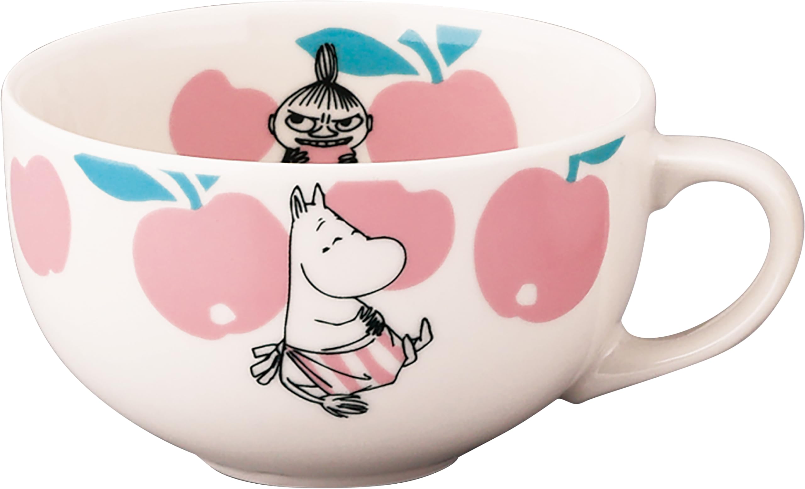 

Yamaka Shoten MOOMIN Soup 11 x Little My Microwave Made in Hederma Cup/Mug, 400ml, Diameter Approx. 7cm, Design, Safe, Japan, MM8202-36 розовый