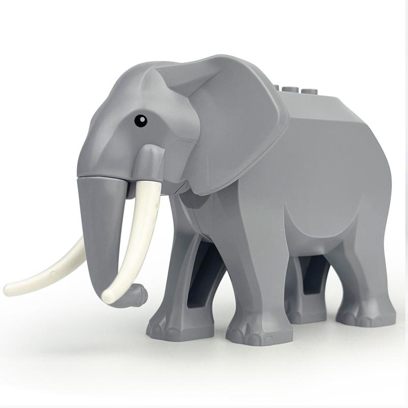 Mittelalterliche Militärburg Ritter Bausteine Reitpferd Wolf Bär Elefant Tier Weste Waffe Fahne Sattel Spielzeug Ziegelstein Geschenk A06