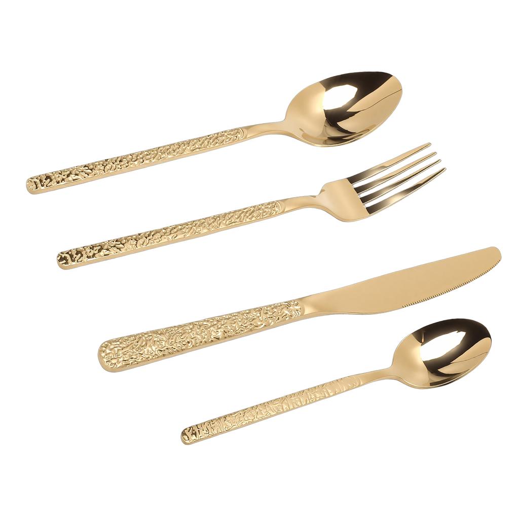 Flatware Set for 6 Person Stainless Steel Utensil Cutlery Set Fork Spoon Tableware Dishwasher Safe for Restaurant Wedding Party