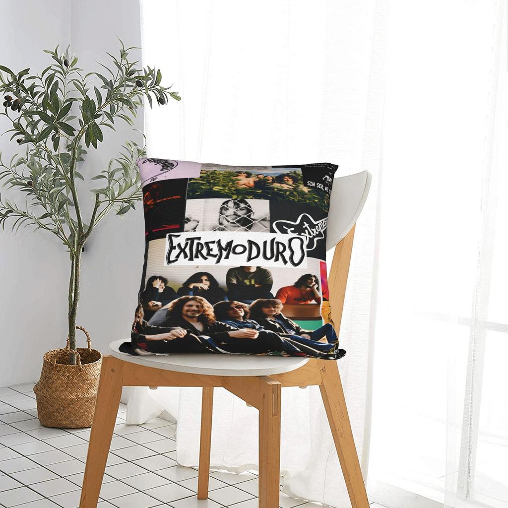 Pillow Cover Rock Extremoduro Band  Novelty Pillow Case For Living Room Sofa Pillowcases