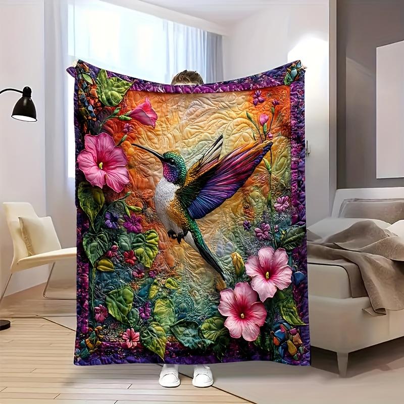 

Insect Collection Blanket Black Background Nature Theme Artistic Design Soft Fleece Throw Home Decor Gift Idea Bug 70x100CM