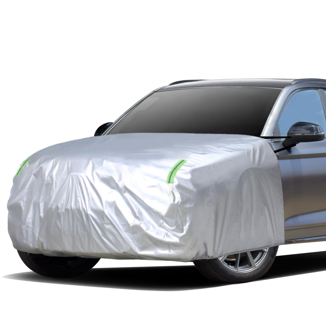 

ANBEN Чехол на капот, Огнеупорный чехол для защиты передней части, Плотная ткань Оксфорд 210D, Чехол на капот автомобиля, For SUVs/Off Road Vehicles серебряный